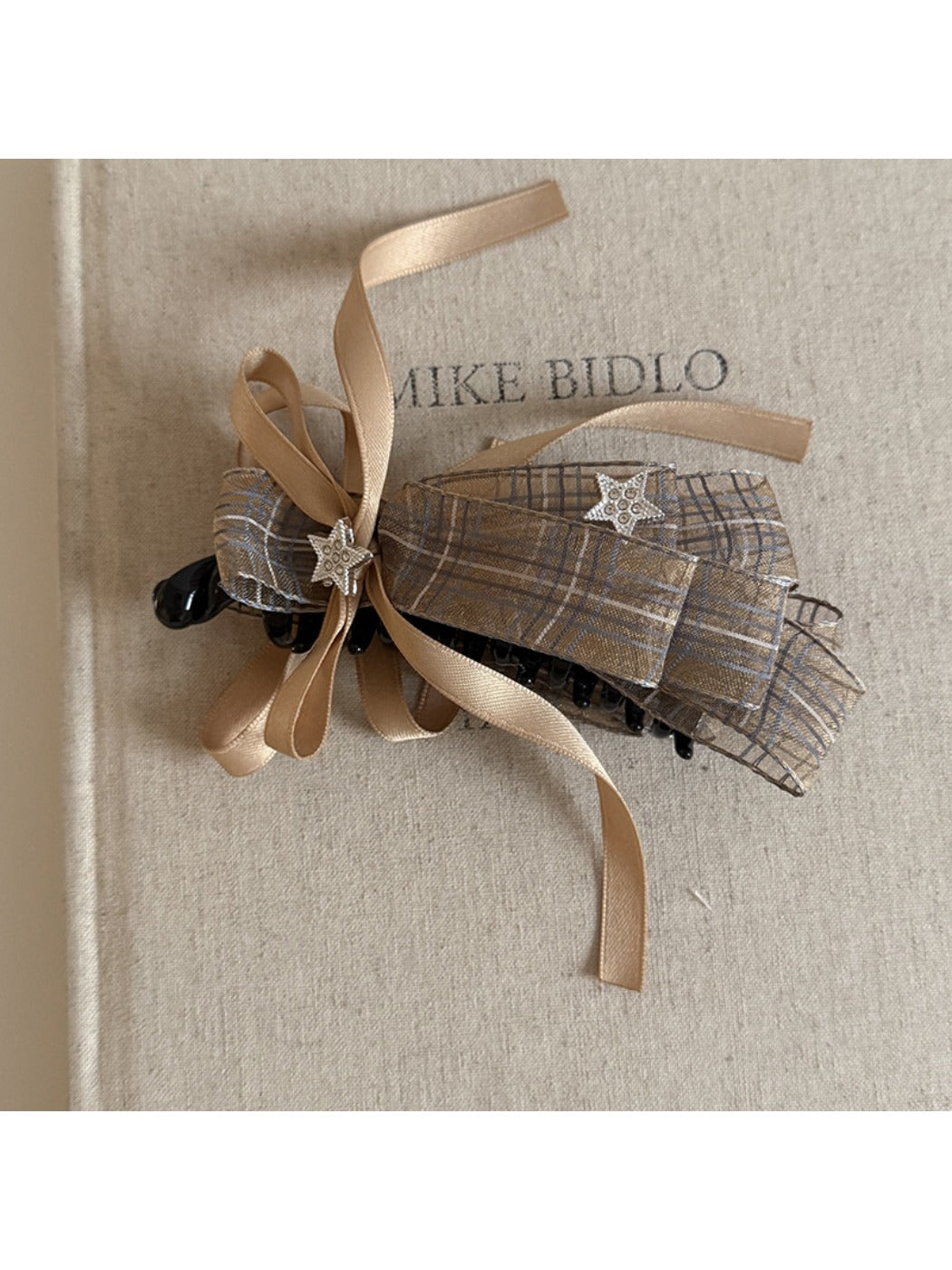 Beau - Plaid Bow Banana Clip
