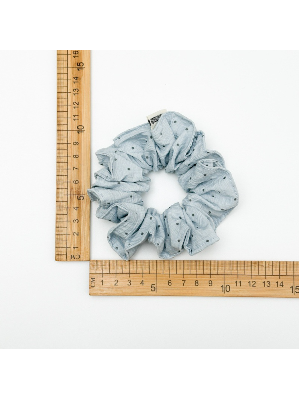 Gifty - Gathered Polka Dot Elastic Hair Scrunchie