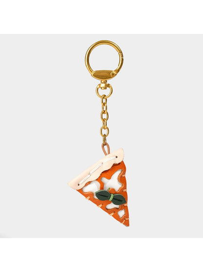 Keypus - Cute Pizza-Shaped Charm Keychain