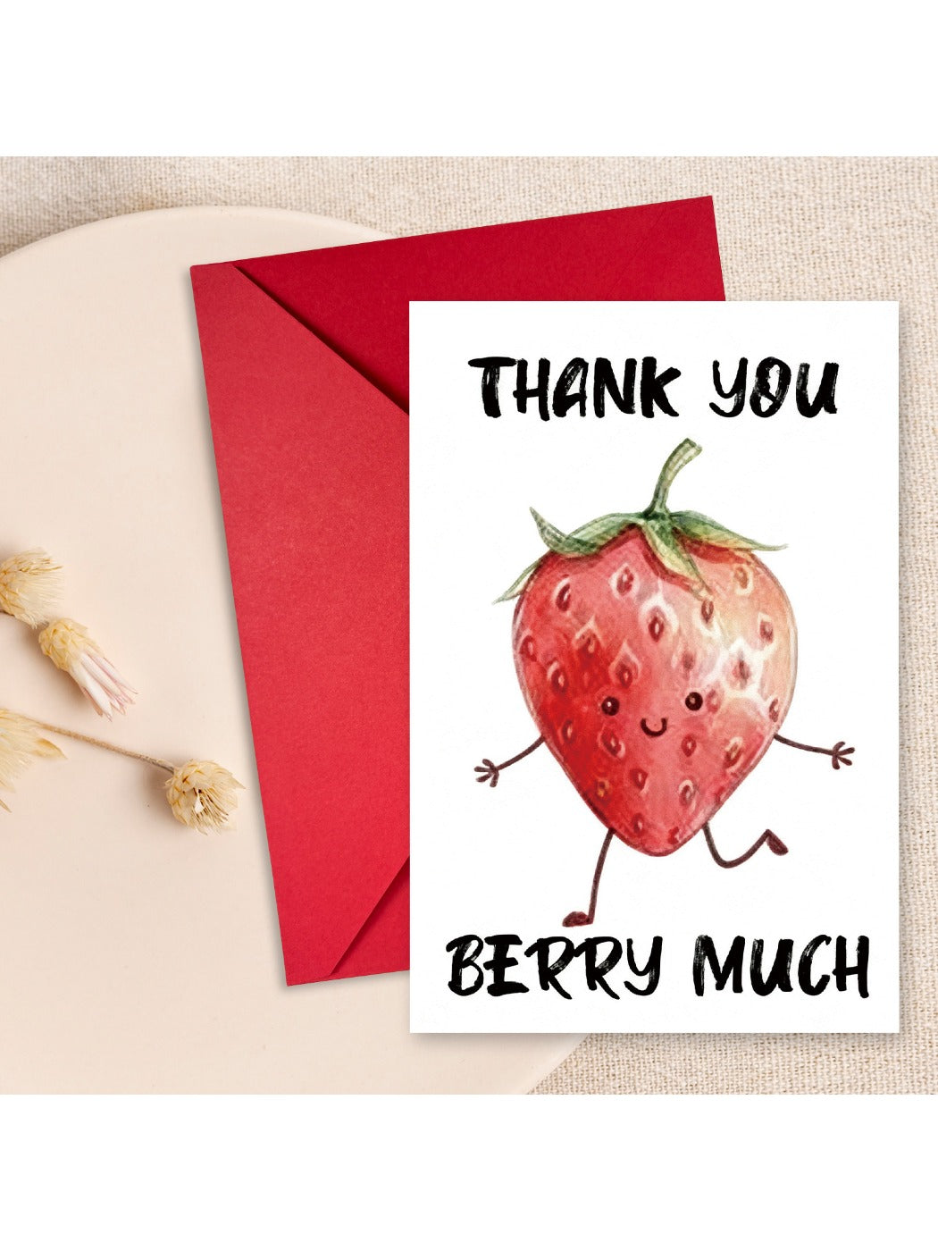 Carduria - Fruit Pattern Thank You Greeting Card
