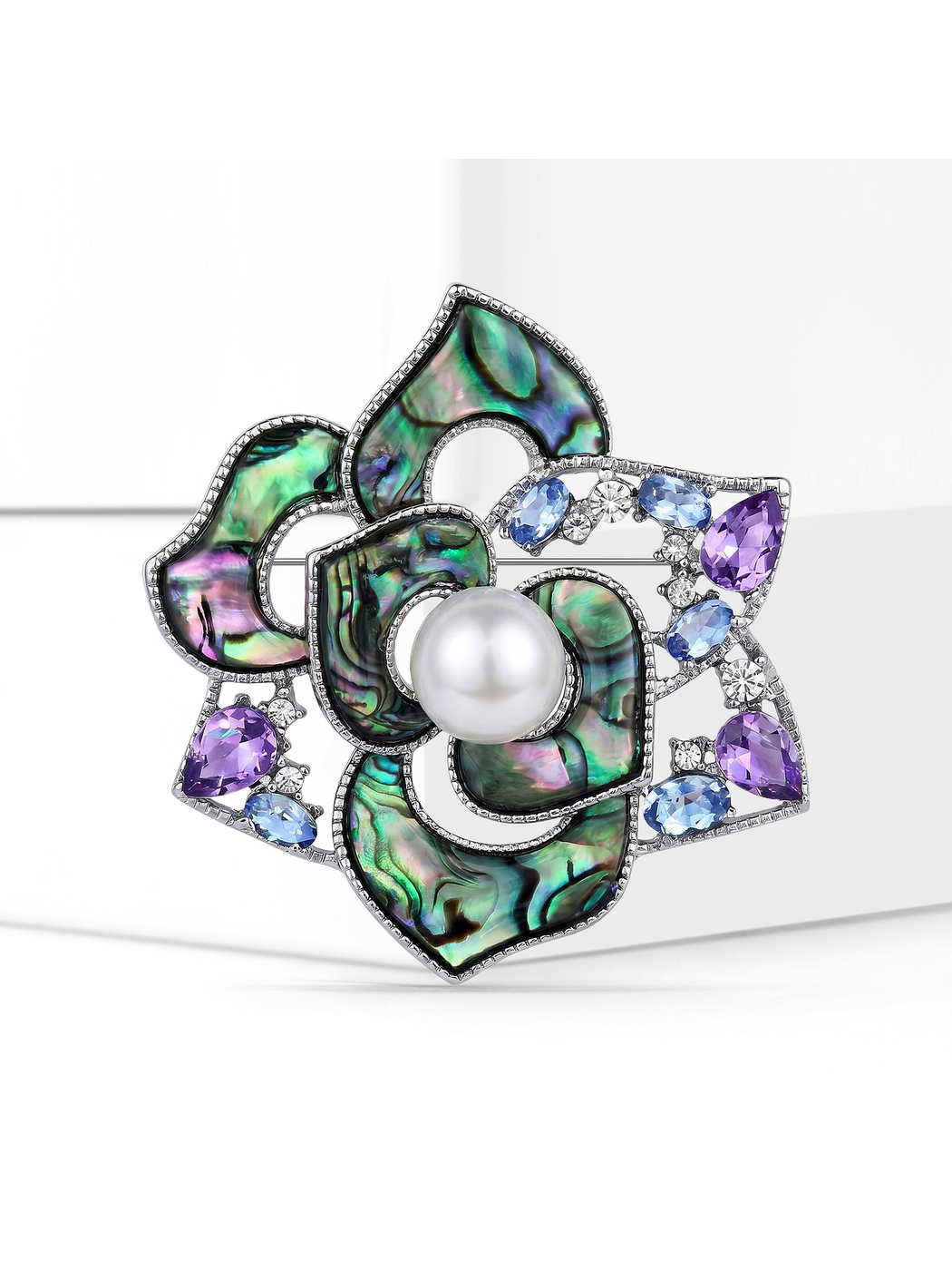 Brovia - Fashion Rose Flower Alloy Brooch