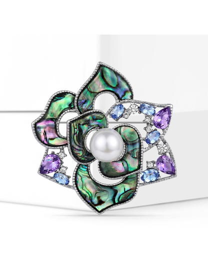Brovia - Fashion Rose Flower Alloy Brooch