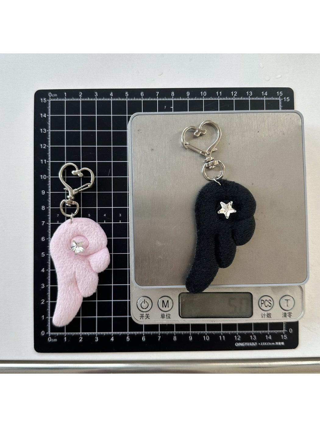 Keypus - Retro Polka Dot Wing Bag Charm Keychain
