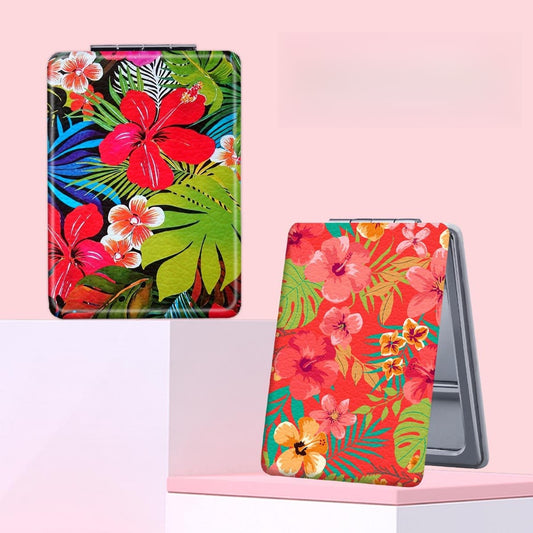 Mirroray - Plant Print Foldable Handheld Makeup Mirror