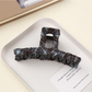 Beau - Retro Plaid Geometric Wrapped Claw Clip