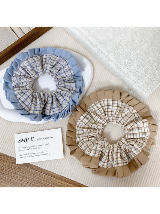 Gifty - Grid Pleated Hair Loop