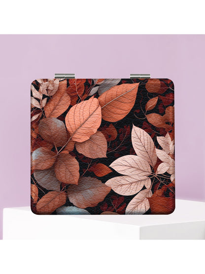 Mirroray - Square Leaf Pattern Portable Folding Mirror