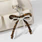 Keypus - Y2K Style Beaded Bow Pendant Alloy Keychain