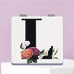 Mirroray - Floral Letter Print Folding Compact Mirror