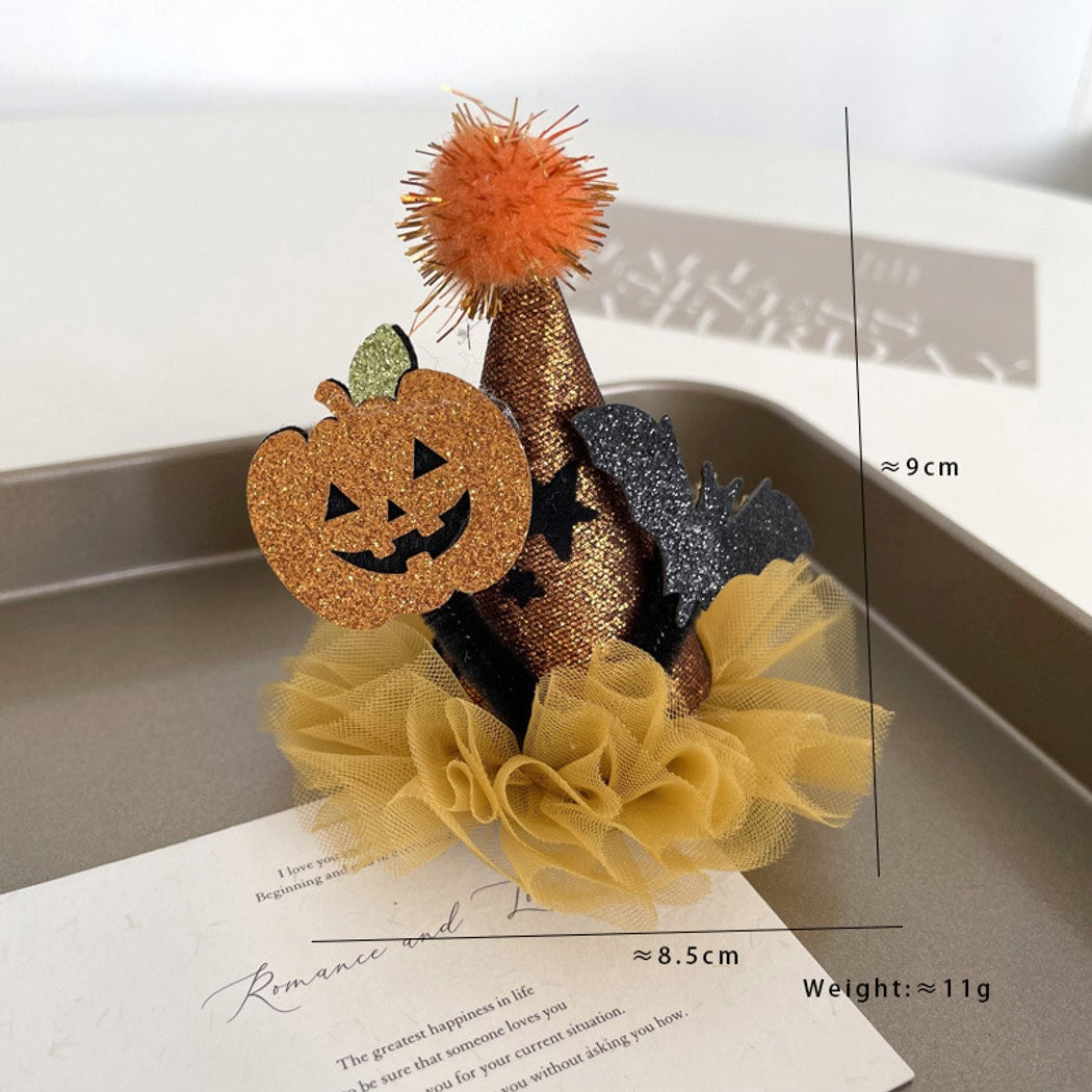Beau - Halloween Funny Pumpkin Ghost Side Barrette
