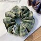 Gifty - Elegant Forest Plaid Scrunchie