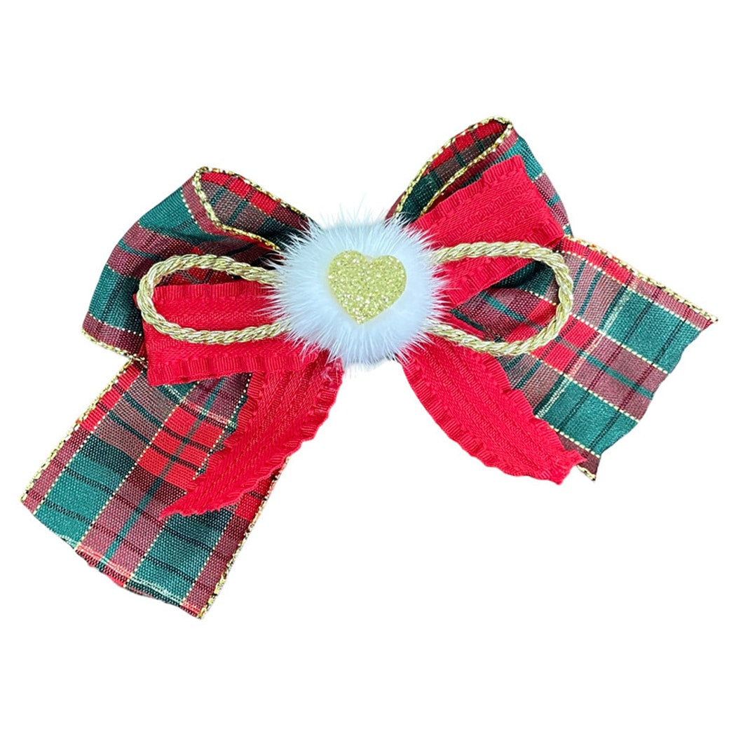 Beau - Christmas Classic Bow Bell Hair Clip