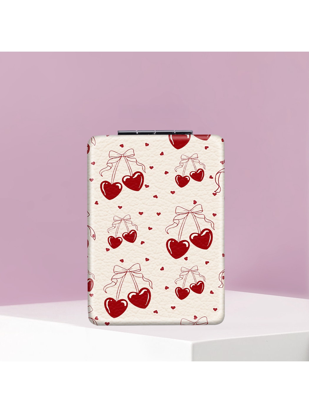 Mirroray - Cherry Print Foldable Touch Up Handheld Mirror