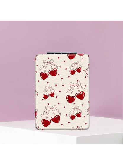 Mirroray - Cherry Print Foldable Touch Up Handheld Mirror