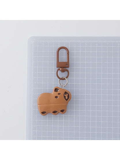 Keypus - Cute Cartoon Capybara Shaped Keychain