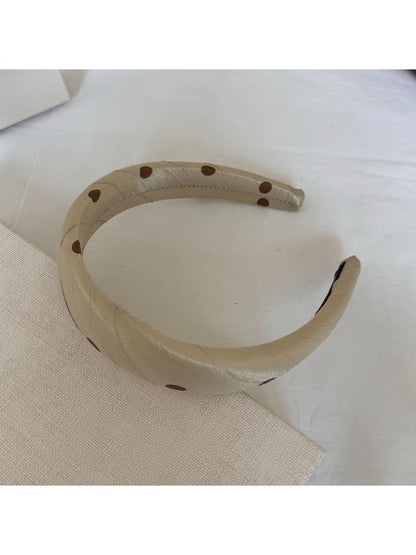Gifty - Geometric Polka Dot Satin Finish Padded Headband