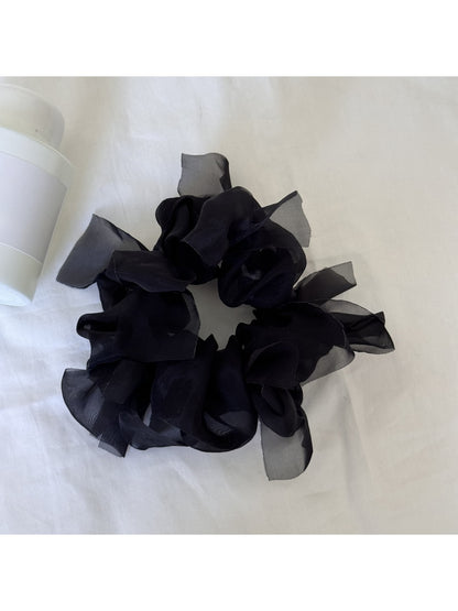 Gifty - Polyester Bow Detail Round Scrunchie Hair Tie