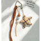 Keypus - Retro Flower and Star Bag Charm Keychain