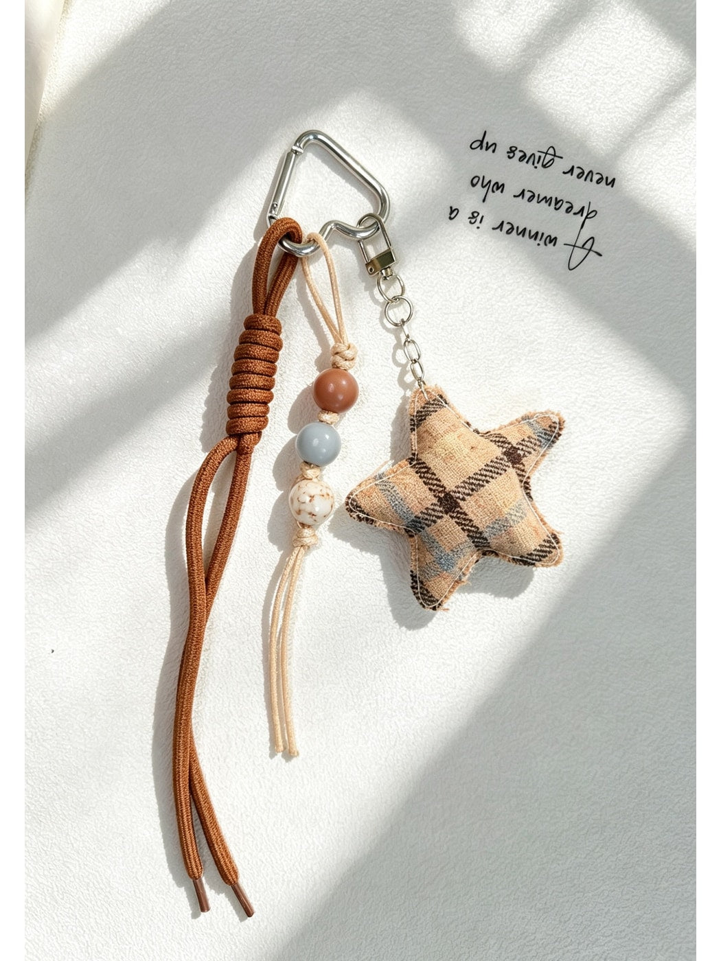 Keypus - Retro Flower and Star Bag Charm Keychain