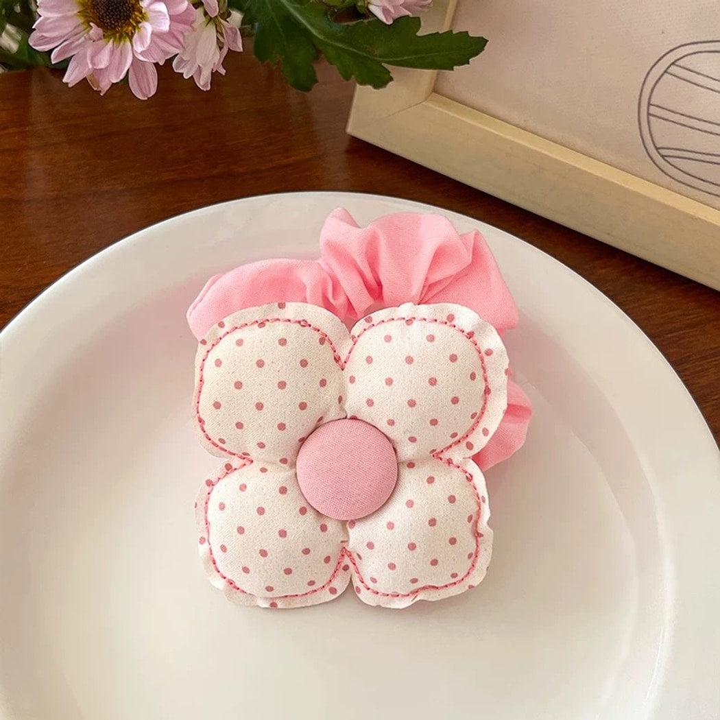 Gifty - Plaid Bow Detail Elastic Scrunchie