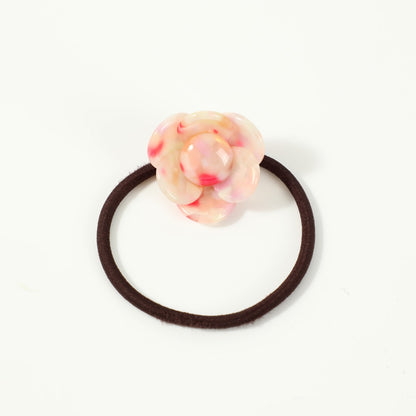 Gifty - Acetate Flower Hair Tie for High Ponytail Bun