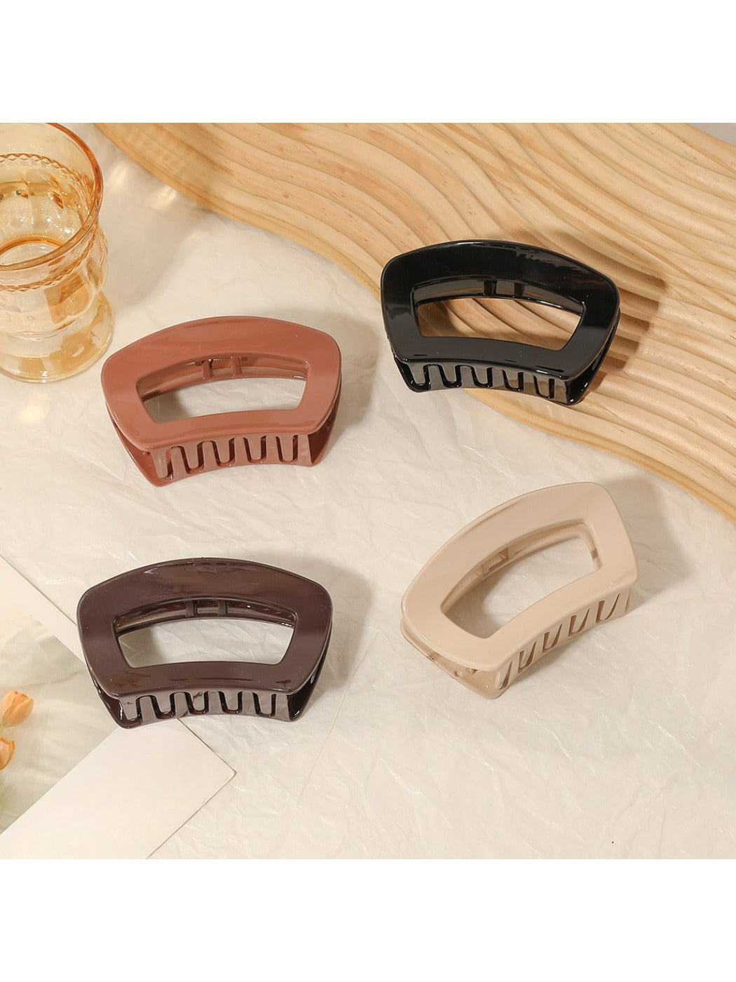 Beau - Artistic Solid Rectangle Hair Clip