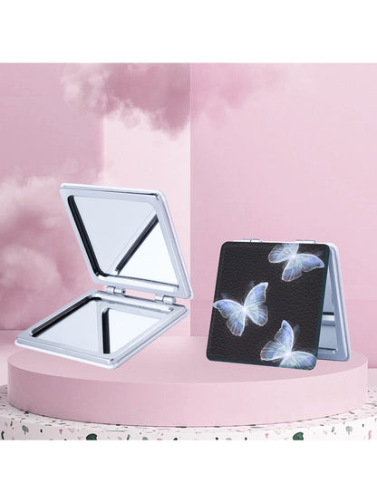 Mirroray - Butterfly Print Foldable Compact Makeup Mirror
