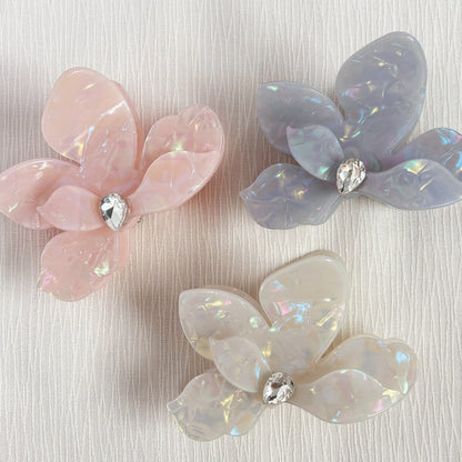Beau - Acetate Flower Petal Floral Hair Claw Clip
