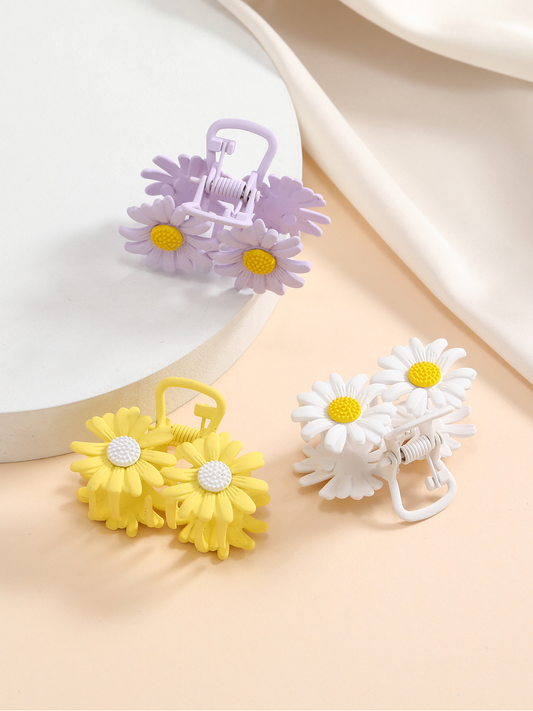 Beau - Fresh Daisy Design Alloy Hair Claw Clip