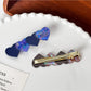 Beau - Acetate Heart-shaped Color Blocked Hair Clip