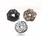 Gifty - Polka Dot Ruffled Sheer Trim Scrunchie