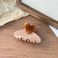 Beau - Elegant Heart Acetate Hair Clip