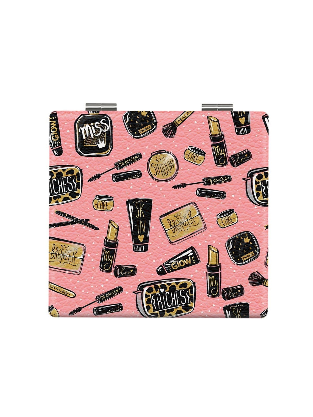 Mirroray - Cosmetics Theme Cartoon Print Compact Mirror