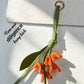 Keypus - Faux Leather Floral Bouquet Bag Charm Keychain
