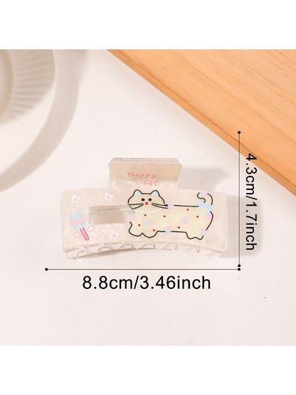 Beau - Square Animal Print Hair Claw Clip