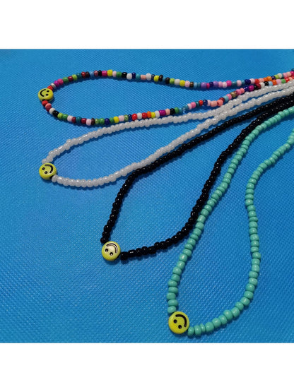 Velra - Beaded Smiley Face Eyeglass Strap
