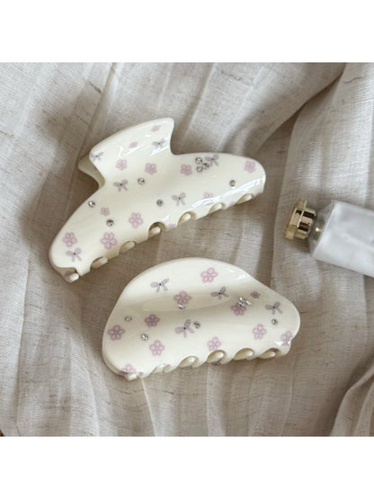 Beau - Cute Floral Patterned Hair Claw Clip