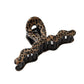 Beau - Leopard Print PC Cross Design Claw Clip