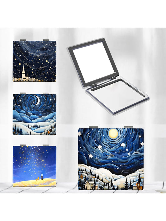 Mirroray - Starry Textured Folding Makeup Mirror