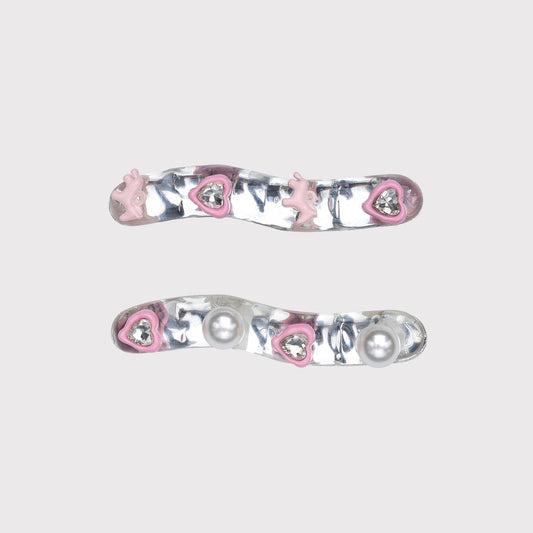 Beau - Cute Heart and Pony Accent Hair Clip