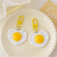 Keypus - Cute Fried Egg Keychain