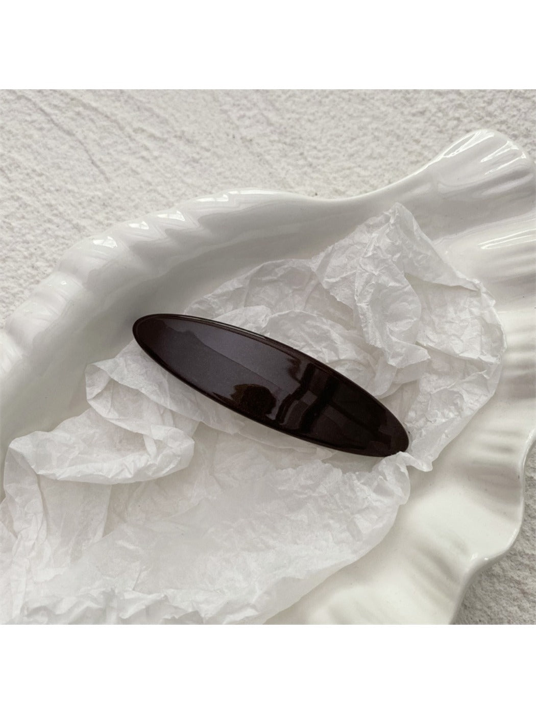 Beau - Solid Color Oval Hair Clip