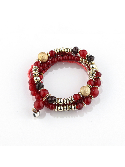Lovra - Bohemian Beaded Layered Bracelet
