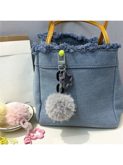 Keypus - Single Pompom Bag Charm Keychain