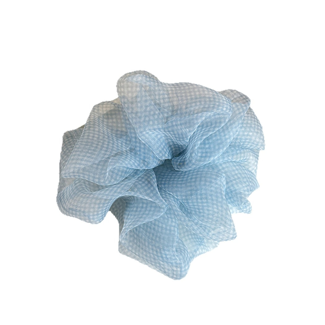 Gifty - Sweet Checked Print Pastel Scrunchie