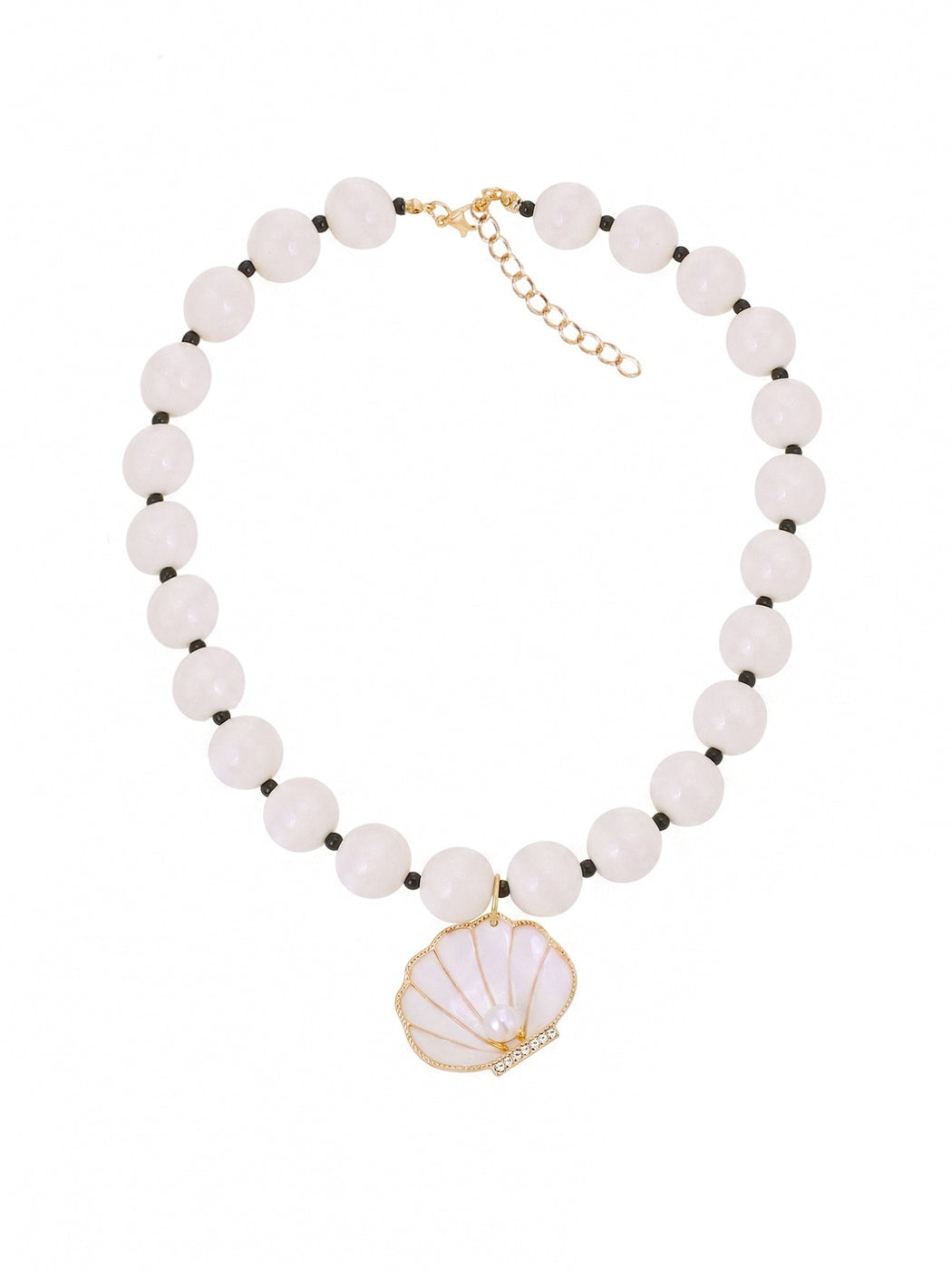 Nozari - Beaded Clavicle Pendant Necklace