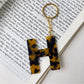 Keypus - Leopard Print Letter Keychain