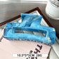 Beau marble pattern square claw clip with a focus on the hinge and clasp