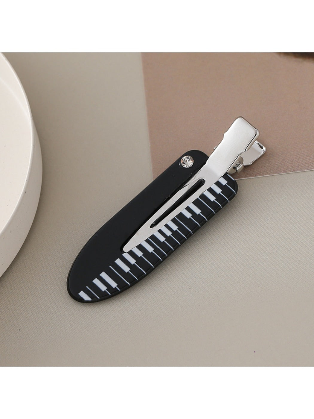 Beau - Music Themed Oval Hair Clip