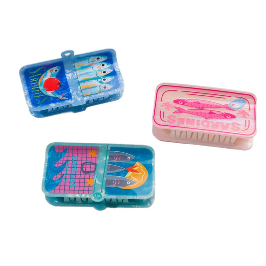 Beau - Canned Sardines Pattern Claw Clip